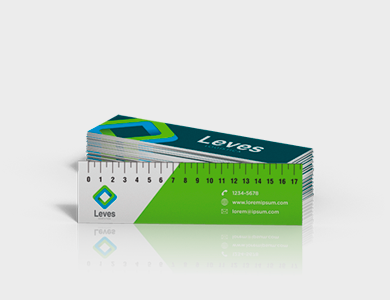 Régua Reciclato 240g Laminação Fosca 5x22,5cm - 4x0 - 100 unid